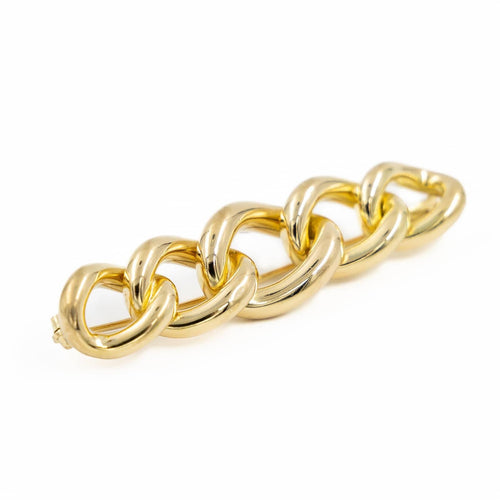 Broche Broche maille gourmette en or jaune 18 carats 58 Facettes 1641193CN