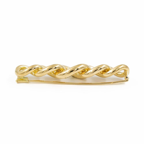 Broche Broche maille gourmette en or jaune 18 carats 58 Facettes 1641193CN