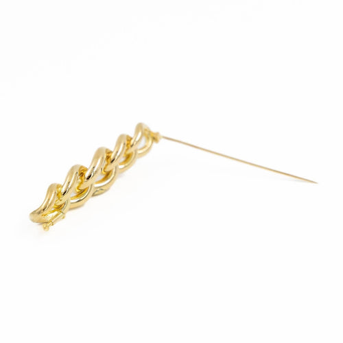 Broche Broche maille gourmette en or jaune 18 carats 58 Facettes 1641193CN