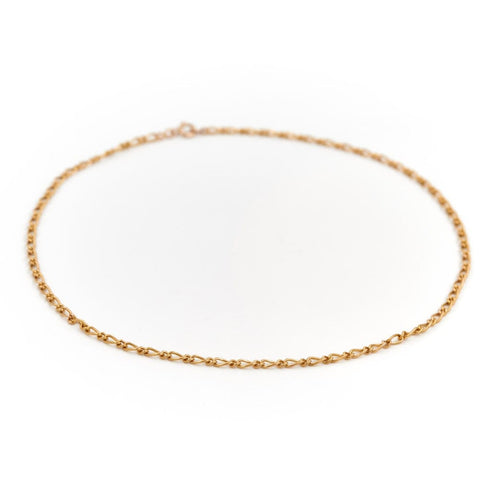 Collier Collier maille alternée en or jaune 18 carats 58 Facettes 1641201CN