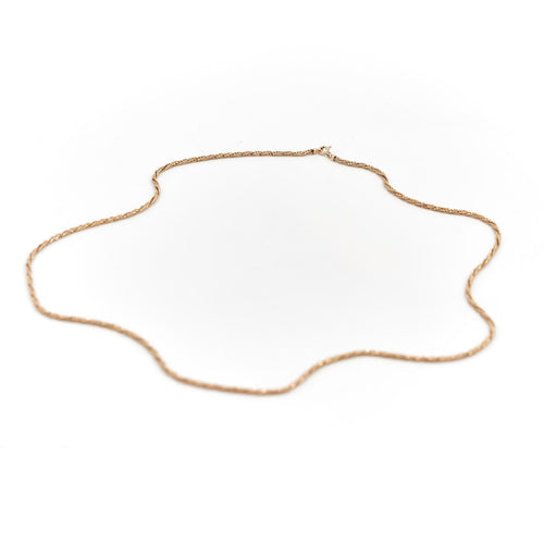 Collier Collier sautoir chaîne maille corde torsadée en or jaune 18 carats 58 Facettes 1641817CN