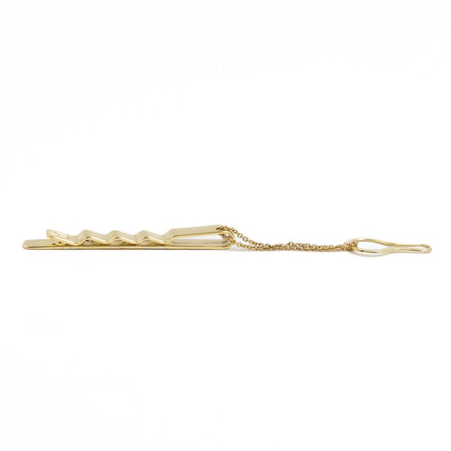 Collier Chimento - Pince à cravate en or jaune, rose et blanc avec diamants 58 Facettes 1644004CN