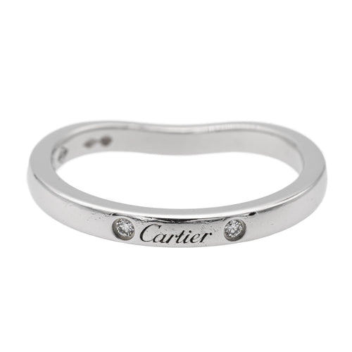 Bague 49 Cartier Bague Alliance Ballerine Platine Diamant 58 Facettes 1644038CN