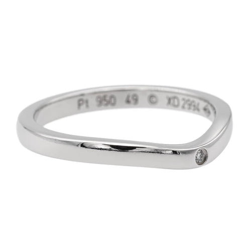 Bague 49 Cartier Bague Alliance Ballerine Platine Diamant 58 Facettes 1644038CN