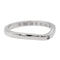 Bague 49 Cartier Ballerine - Bague alliance en platine et diamants 58 Facettes 1644038CN