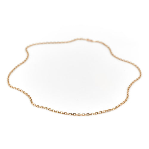 Collier Collier maille forçat en or jaune 18 carats 58 Facettes 1649068CN