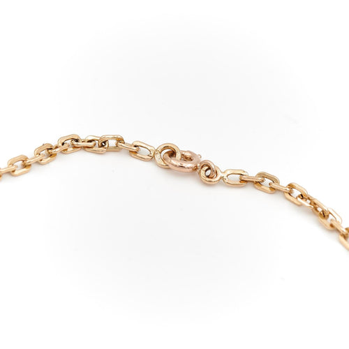 Collier Collier maille forçat en or jaune 18 carats 58 Facettes 1649068CN