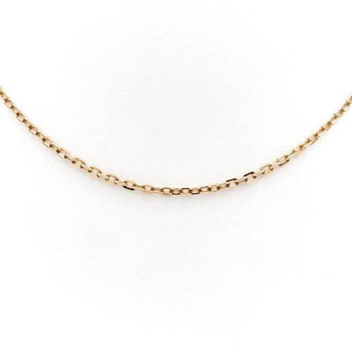 Collier Collier maille forçat en or jaune 18 carats 58 Facettes 1649068CN
