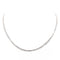 Collier Collier Maille forçat Or blanc 58 Facettes 1649198CN