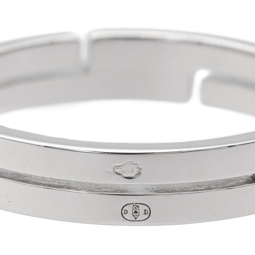 Bague 58 Dinh Van Bague Alliance Seventies Or blanc 58 Facettes 1649322CN