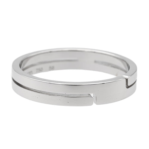 Bague 58 Dinh Van Bague Alliance Seventies Or blanc 58 Facettes 1649322CN