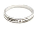 Bague 54 Bague Demi alliance Or blanc Diamant 58 Facettes 1650248CN