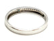 Bague 54 Bague Demi alliance Or blanc Diamant 58 Facettes 1650248CN