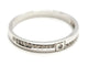 Bague 54 Bague demi-alliance en or blanc 18 carats et diamants 58 Facettes 1650248CN