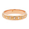 Bague 55 Bague demi-alliance en or rose 18 carats et diamants 58 Facettes 1653928CN
