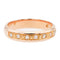 Bague 55 Bague demi-alliance en or rose 18 carats et diamants 58 Facettes 1653928CN