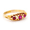 Bague 56.5 Bague en or jaune 18 carats avec diamants et rubis 58 Facettes 57C9BE5897F14C72901C48AFAE0D2337