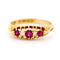 Bague 56.5 Bague en or jaune 18 carats avec diamants et rubis 58 Facettes 57C9BE5897F14C72901C48AFAE0D2337