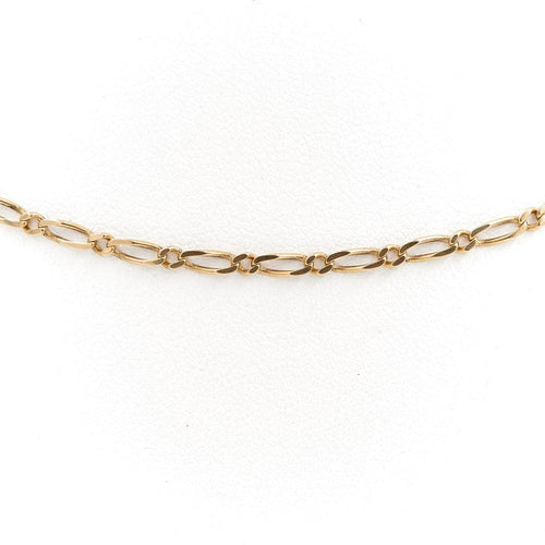 Collier Collier maille alternée en or jaune 18 carats 58 Facettes 1660461CN