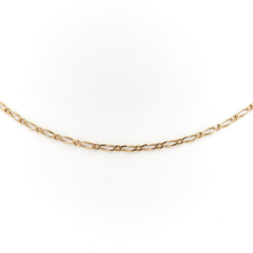 Collier Collier maille alternée en or jaune 18 carats 58 Facettes 1660461CN