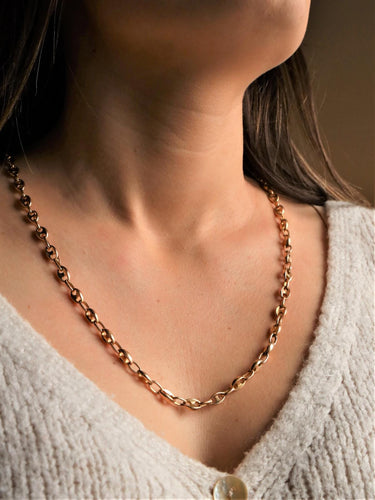 Collier Collier Maille grain de café Or jaune 58 Facettes 1660472CN