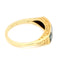Bague 52 Bague Art déco en or jaune 14 carats avec diamants et saphirs 58 Facettes A2162E37904E44409844608291E88259