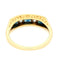 Bague 52 Bague Art déco en or jaune 14 carats avec diamants et saphirs 58 Facettes A2162E37904E44409844608291E88259
