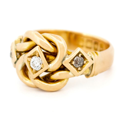 Bague 57 Bague nœud d’amour en or 18 carats et diamants 58 Facettes A478279F2F6548DF87ABABC53D9A9C4B