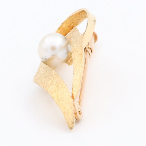 Broche Broche - Perle de culture en or jaune 18 carats 58 Facettes 1667869CN