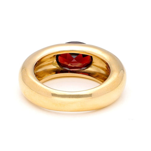 Bague 54 Bague gitane en or jaune 18 carats au grenat 58 Facettes 73358174AEDF443E82EE303873FD187A
