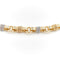 Collier Collier maille souple bicolore en or jaune et or blanc 18 carats 58 Facettes 1680814CN