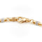 Collier Collier maille souple bicolore en or jaune et or blanc 18 carats 58 Facettes 1680814CN