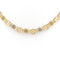 Collier Collier maille souple bicolore en or jaune et or blanc 18 carats 58 Facettes 1680814CN