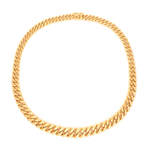 Collier Collier à maillons gourmette en or 18 carats 58 Facettes AB3736F1B2C8499F9186D5727DBF022A