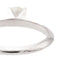 Bague 51 Bague solitaire en platine 950 avec diamant 0,50 ct 58 Facettes 1692970CN