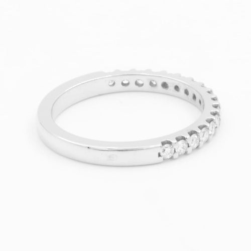 Bague 50.5 Alliance demi-tour en platine 950 sertie de diamants 58 Facettes 1692971CN