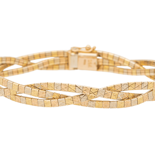 Bracelet Bracelet vintage trois ors 18 carats (750) 58 Facettes 1696343CN