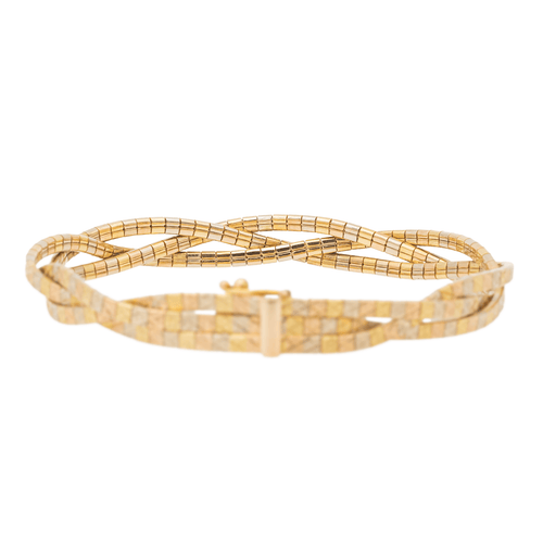Bracelet Bracelet vintage trois ors 18 carats (750) 58 Facettes 1696343CN