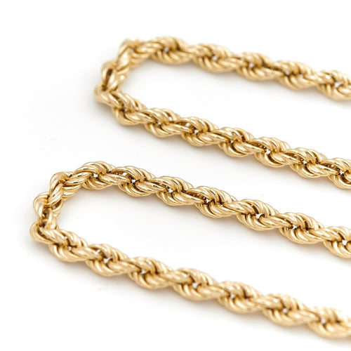 Collier Collier maille corde en or jaune 18 carats 58 Facettes 1696360CN