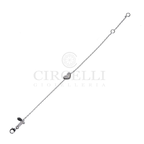 Bracelet Bracelet cœur en or blanc 18k 58 Facettes 47298699