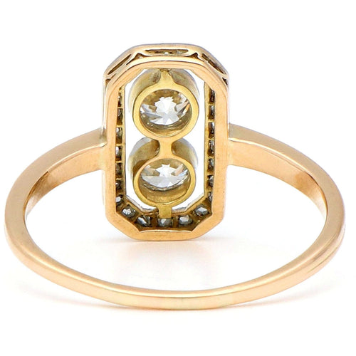 Bague 57.5 Bague Art déco en or 14 carats et diamants 58 Facettes 12AC29C6C5064A1EB8A3F674DF69D026