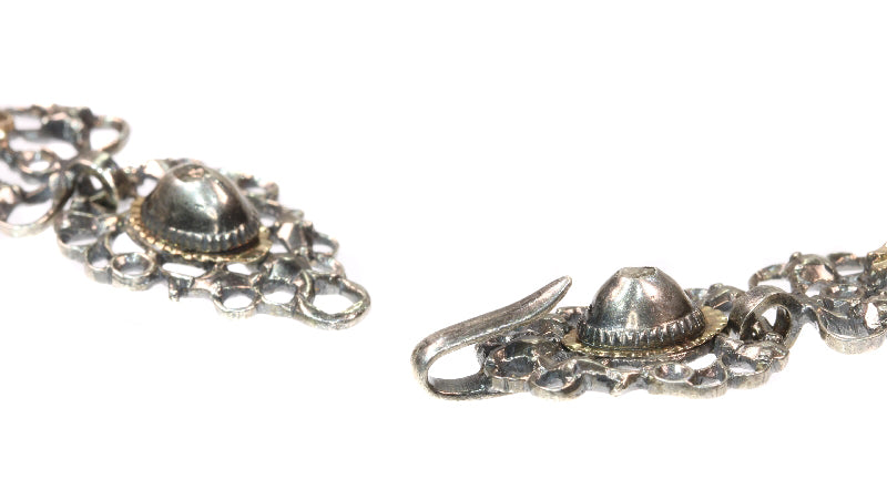 Collier Collier guirlande victorien vers 1850 en or rouge 18K et diamants 58 Facettes 17073-0105