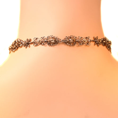 Collier Collier guirlande victorien vers 1850 en or rouge 18K et diamants 58 Facettes 17073-0105