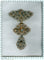 Pendentif Croix « à la Jeannette » - Pendentif en or rouge 18k, argent et diamants 58 Facettes 17124-0058
