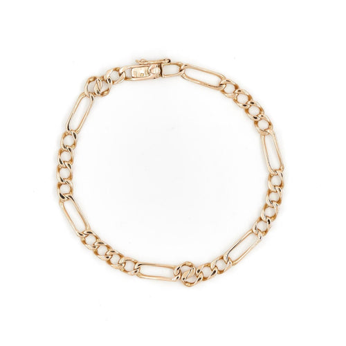 Bracelet Bracelet Maille alternée Or jaune 58 Facettes 1718088CN