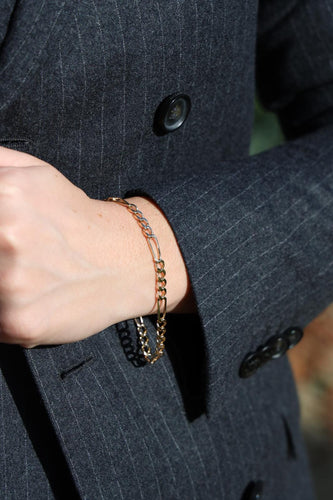 Bracelet Bracelet Maille alternée Or jaune 58 Facettes 1718088CN