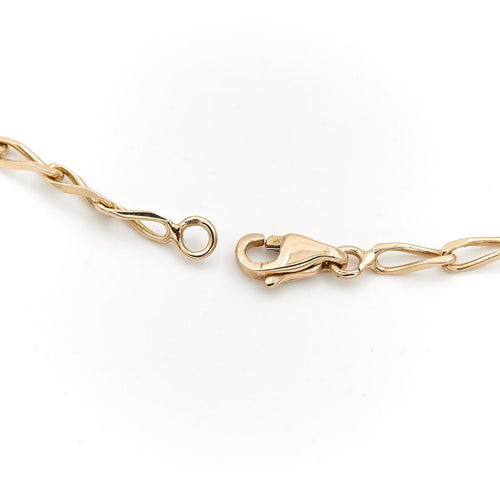 Collier Collier maille cheval en or jaune 18 carats 58 Facettes 1718094CN