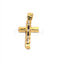 Pendentif Croix stylisée - Pendentif en or 18k bicolore 58 Facettes 93483209