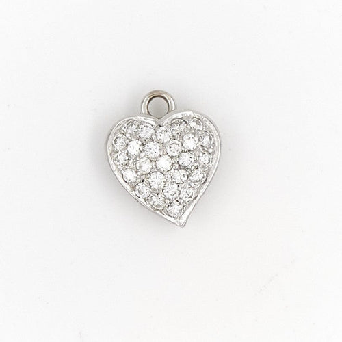 Pendentif Pendentif Coeur Or blanc Diamant 58 Facettes 1720114CN