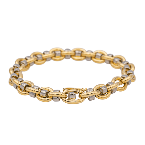 Bracelet Bracelet Maille souple Or jaune, Or blanc 58 Facettes 1720322CN
